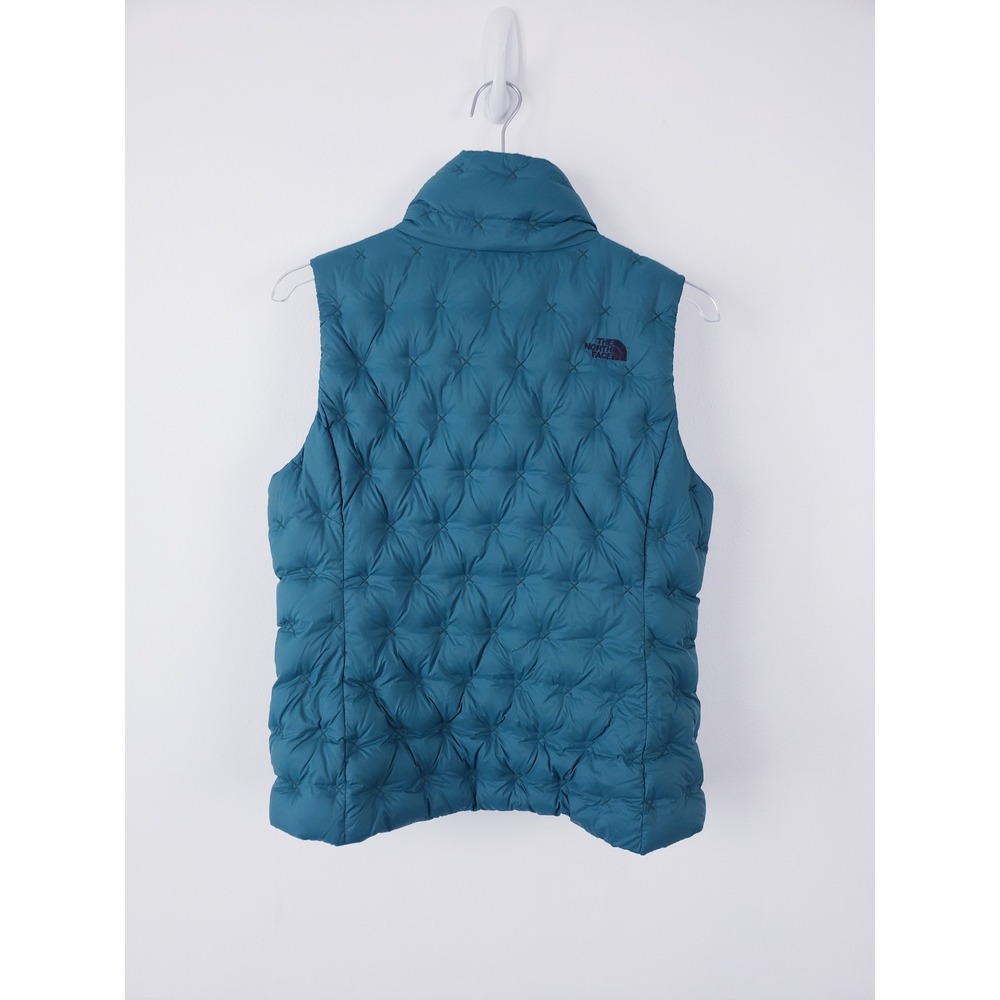 The North Face Holladown Puffer Vest Green 550 Down Quilted Women's Size Medium - Picture 2 of 11
